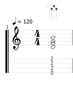 ウクレレ　コード　Ｇ　Ｇ7thコード　G7th　Ｇセブンス　Ｇ7　Ｇ7コード　ウクレレの弾き方　弾き方　奏法　上達
