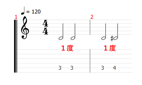 音程　音名　ピッチ　音楽理論　楽典　ギター